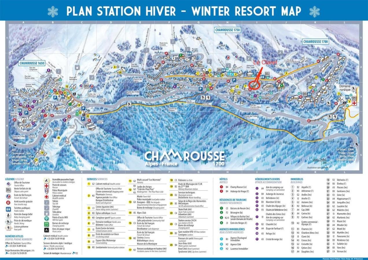 שמרוסה Charmant Studio Cabine Cocoon A 100 M Des Pistes מראה חיצוני תמונה